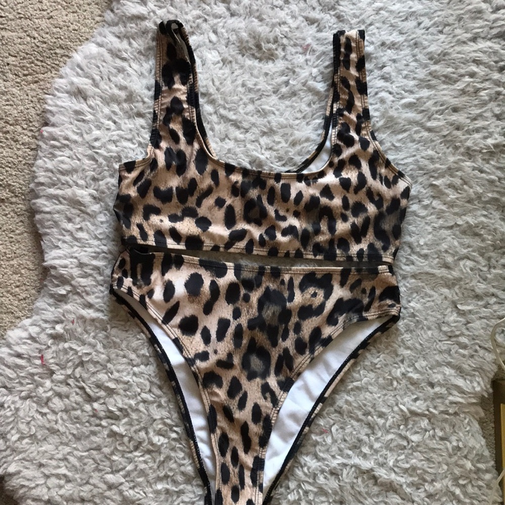 Leopard print bikini